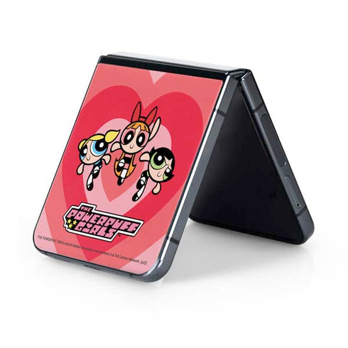 Cartoon Network Powerpuff Girls Hearts Galaxy Z Flip5 5G Skin